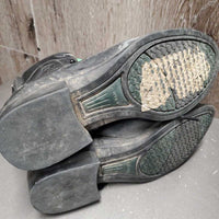 Paddock Boots, hvy laces *gc/fair, faded, dirty, rubs, v.scraped toes, older
