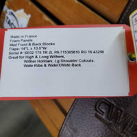 17.5" *M/W 5" CWD SE02 Close Contact, 2 Billet Guards, Red CWD Cover, Foam Panels, Med Front & Back Blocks, Flaps: 14"L x 13.5"W Serial #: SE02 175 TR 2L PA 715305810 RG 16 43298
