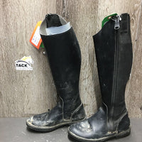 JUNIORS Pr Dress Boots, zips *vgc, v.dirty, rubs