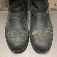 JUNIORS Tall Winter Riding Boots, veclro *vgc, v.dirty, rubs
