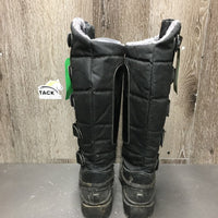 JUNIORS Tall Winter Riding Boots, veclro *vgc, v.dirty, rubs
