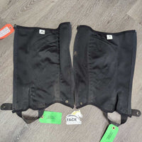 Pr Micro Suede Half Chaps *fair, dirty, rubs, faded, peeling

