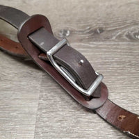 Padded Leather & Elastic 5 Point Breastplate, Running Attach *vgc, mouse chews, clean & mnr dirt, xholes
