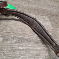 Padded Leather & Elastic 5 Point Breastplate, Running Attach *vgc, mouse chews, clean & mnr dirt, xholes
