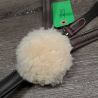 Padded Leather & Elastic 5 Point Breastplate, Running Attach *vgc, mouse chews, clean & mnr dirt, xholes
