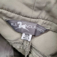 JUNIORS Euro Seat Breeches *gc/fair, seam puckeres, discolored seat & legs, snags, rubs, pills

