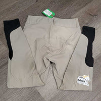 Euro Seat Breeches *gc/fair, v.dingy, seam puckers, rubs, pilly, snags, v.discolored seat & legs, hole, pulled seat seams
