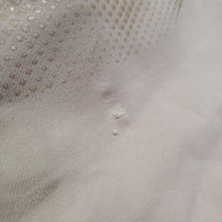 Euro Seat Breeches *gc/fair, v.dingy, seam puckers, rubs, pilly, snags, v.discolored seat & legs, hole, pulled seat seams
