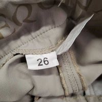 Euro Seat Breeches *gc/fair, v.dingy, seam puckers, rubs, pilly, snags, v.discolored seat & legs, hole, pulled seat seams
