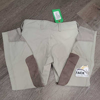 JUNIORS Euro Seat Breeches *gc/fair, dingy, seam puckers, snags, pills, rubs, stains, discolored seat & legs
