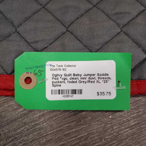 Quilt Baby Jumper Saddle Pad *vgc, clean, mnr dust, threads, puckers, faded