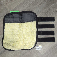 Pr Shipping Boots *gc/fair, clean, older, vclumpy, threads, shrunk?curled lining
