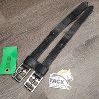 Leather Girth Extender, Roller buckels, moveable keepers *gc, clean, scrapes, rubs, xholes, creases
