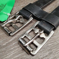 Leather Girth Extender, Roller buckels, moveable keepers *gc, clean, scrapes, rubs, xholes, creases
