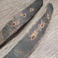 Leather Girth Extender, Roller buckels, moveable keepers *gc, clean, scrapes, rubs, xholes, creases
