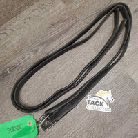 Pr Soft Lined Stirrup Leathers *gc/fair, v.dirty, jockies, edges: v.rubbed & torn, dents, mnr stretched holes
