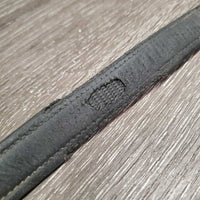 Pr Soft Lined Stirrup Leathers *gc/fair, v.dirty, jockies, edges: v.rubbed & torn, dents, mnr stretched holes
