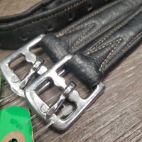 Soft Lined Stirrup Leathers *gc/fair, v.rubbed/holes, scrapes, rubs, creases, holes: stretched & extras
