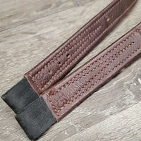 Pr "T-Bar" Stirrup Leathers, loops *vgc, xholes (no manufacturer holes)
