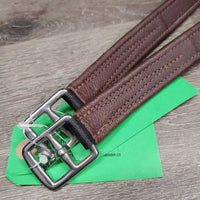 Pr "T-Bar" Stirrup Leathers, loops *vgc, xholes (no manufacturer holes)
