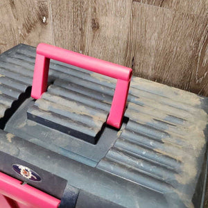 Hard Plastic Grooming Box, Hard Top Lid *gc, dirty, scratches, spots, No trays or dividers