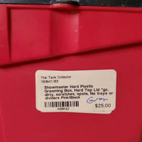 Hard Plastic Grooming Box, Hard Top Lid *gc, dirty, scratches, spots, No trays or dividers
