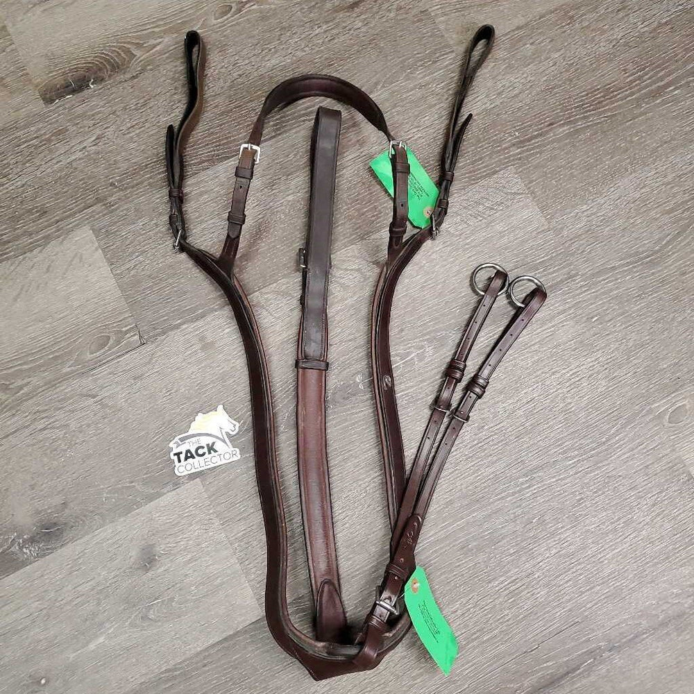 Long Bridge Padded Breastplate *vgc, mnr rubs, 300dirt & hair & Running Attachment *like new