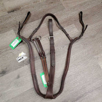 Long Bridge Padded Breastplate *vgc, mnr rubs, 300dirt & hair & Running Attachment *like new
