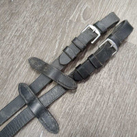 Pr "Rainbow" Rubber Reins *gc, gunk, stains, clean & mnr dirt, rubs, bare spots
