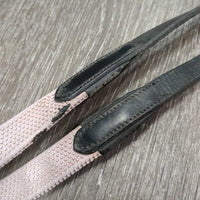 Pr "Rainbow" Rubber Reins *gc, gunk, stains, clean & mnr dirt, rubs, bare spots
