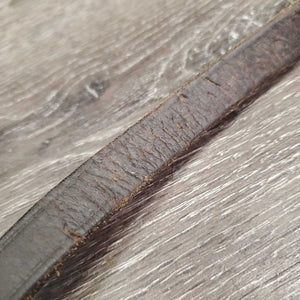 Pr Thick Soft Rubber Reins *gc, mnr dirt, v.thin rubber, edge scrapes, creases, knicks/slices, faded spots