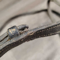 Pr Rsd Rubber Reins *fair, v.dirty, chewed, scrapes, v.thin rubber, slice

