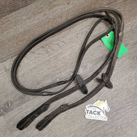Pr Rsd Rubber Reins *fair, v.dirty, chewed, scrapes, v.thin rubber, slice
