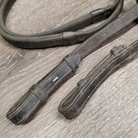 Pr Rsd Rubber Reins *fair, v.dirty, chewed, scrapes, v.thin rubber, slice