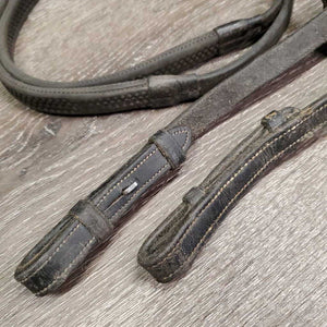 Pr Rsd Rubber Reins *fair, v.dirty, chewed, scrapes, v.thin rubber, slice