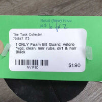 1 ONLY Foam Bit Guard, velcro *vgc, clean, mnr rubs, dirt & hair
