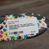 Dandy Brush *fair, bent bristles, clean, mnr hair, peeled paint, stains

