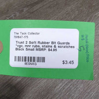 2 Soft Rubber Bit Guards *vgc, mnr rubs, stains & scratches
