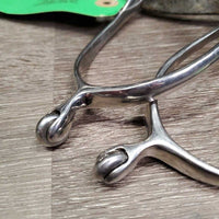 Fine Roller Ball Spurs, Fine Leather Spur Straps *vgc, clean, mnr dusty, stains, scuffs & scratches