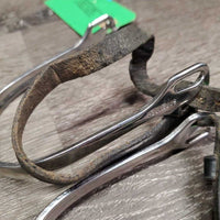 Comfort Side Roller Ultra Fit Spurs, 1 Leather Spur Strap, Bling Buckle *vgc, mnr dirt
