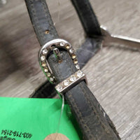 Nubby POW Spurs, Leather Bling Spur Straps *vgc, clean, mnr scuffs *Straps: poor, threads, rips, peeled