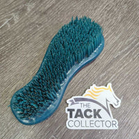 Shaped Hard Short & Fine Plastic Brush *gc/fair, v.hairy, v.scraped, faded, stuck sticker
