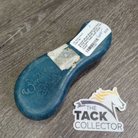 Shaped Hard Short & Fine Plastic Brush *gc/fair, v.hairy, v.scraped, faded, stuck sticker
