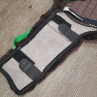 Sheepskin & Quilt Lg Belly Short Girth Cover *gc, clean, mnr dirty & hairy, fading & discolored
