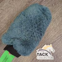 Double Sided Grooming Mitt, fleece, cactus cloth *gc, clean, stains, shrunk?curled edges, mnr rubs & hair

