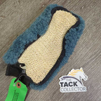 Double Sided Grooming Mitt, fleece, cactus cloth *gc, clean, stains, shrunk?curled edges, mnr rubs & hair
