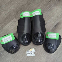 Closed Front & Hind Boots, velcro *gc, rubs, scrapes, dirty inside, hair, pilly, snags
