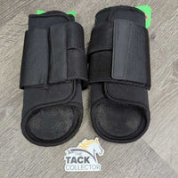 Closed Front & Hind Boots, velcro *gc, rubs, scrapes, dirty inside, hair, pilly, snags
