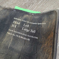 Pr Neoprene Closed Boots, velcro *gc, hairy, dirty, rubs, pills
