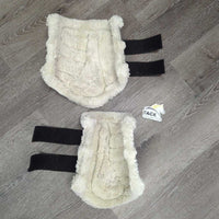 "Turnout Boot Air" Fleece Lined Closed Boots, velcro *gc, clean, stains, rubs, stains, v.hairy velcro, clumpy, peeling
